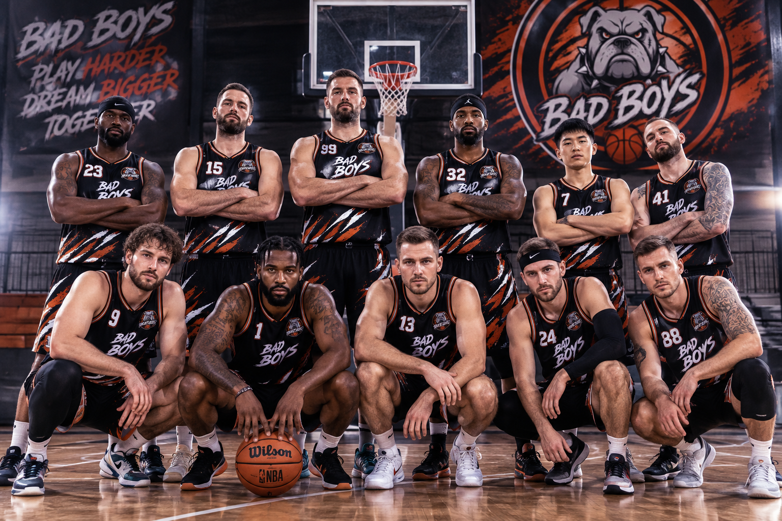 Fotografia echipei Bad Boys · 2028-test