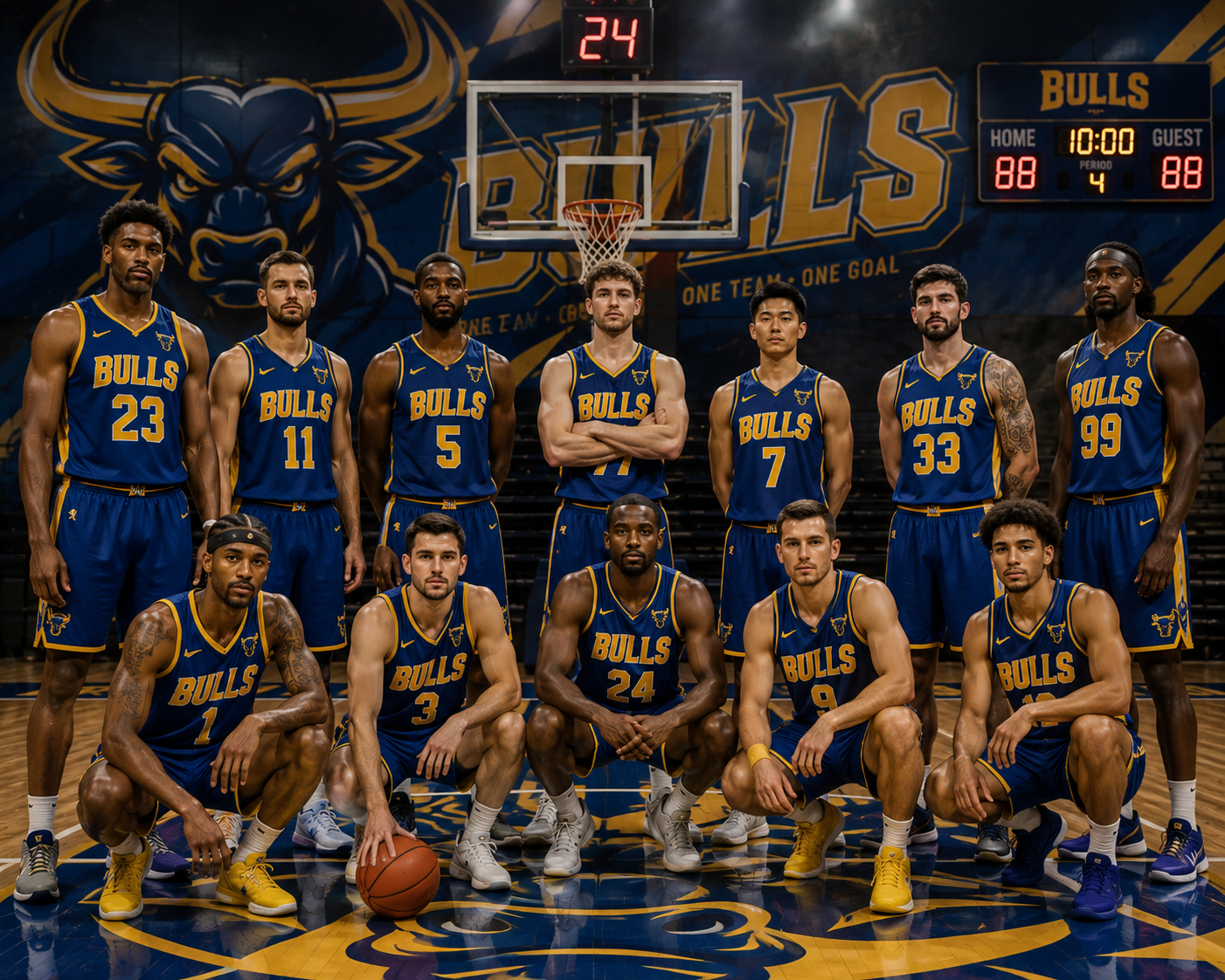 Fotografia echipei Bulls · 2028-test